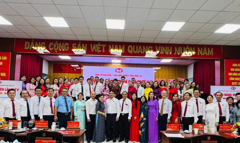 Đại hội Đảng bộ Ban Quản lý Khu Nông nghiệp Công nghệ cao lần V, nhiệm kỳ 2025 – 2030.