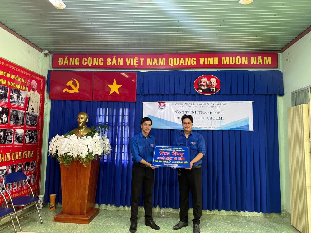 Chi đoàn Trung tâm Khai thác Hạ tầng thực hiện công trình thanh niên năm 2025